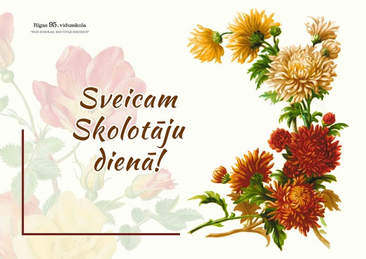 Mīļi sveicam Skolotāju dienā!
